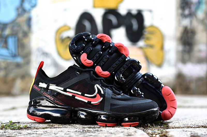 2019 Off-white Nike Air VaporMax Black Red Shoes
